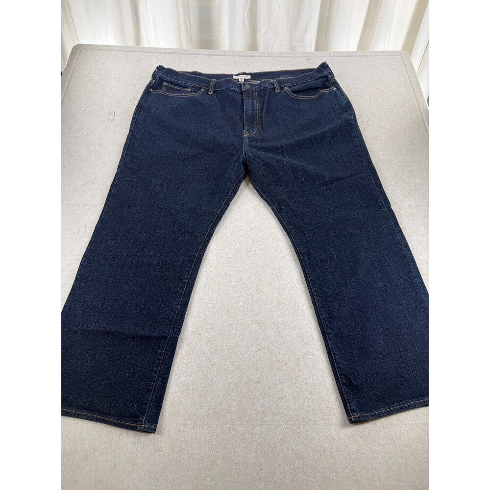 Lucky Brand 181 Relaxed Straight Jeans Mens 48x30 Dark Wash Blue Denim Big Tall